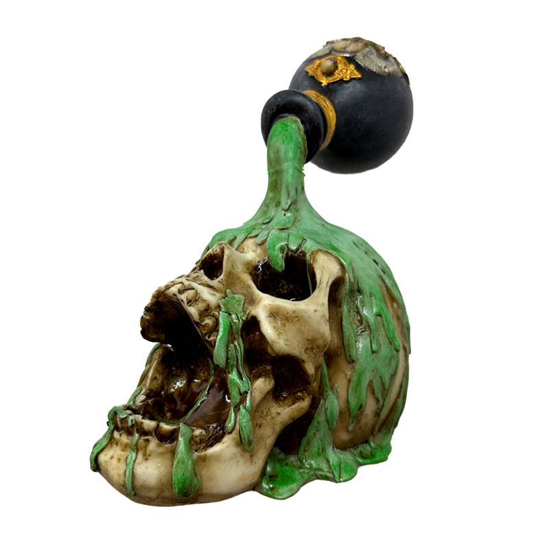Caveira com Poção Verde
