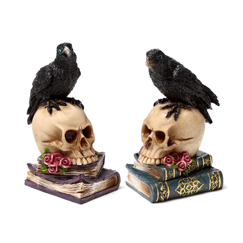 Corvo sobre Caveira e Livros